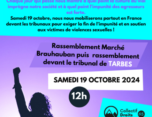 Rassemblement marché Brauhauban Samedi 19 octobre 12H00 à l’appel du collectif droits des femmes