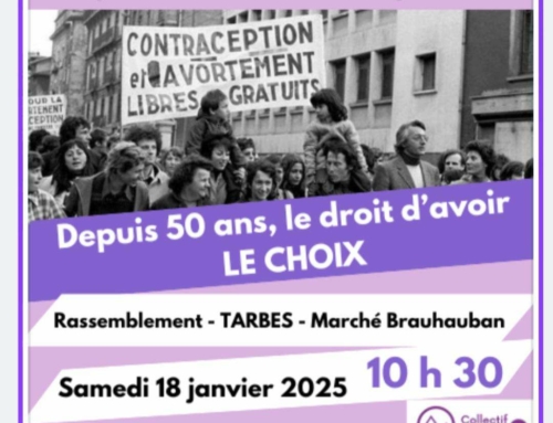 Samedi 18 janvier 10H30 Marché Brauhauban à Tarbes « LA LOI SUR L’AVORTEMENT A 50 ANS »