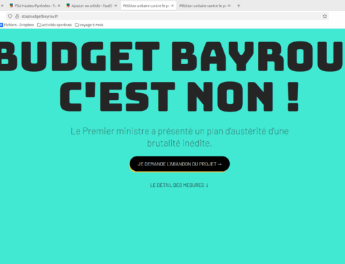 La pétition “budget : les sacrifices pour le monde du travail ça suffit !