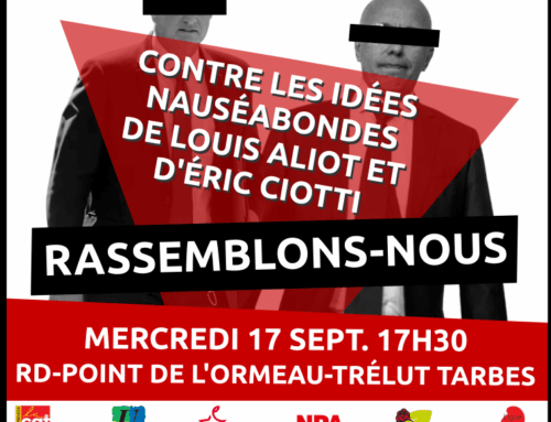 Rassemblement contre l’Extrême droite mercredi 17 septembre 17H-19H00 Rond-point de Trélut