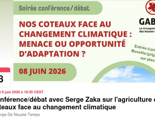 « Nos coteaux face au changement climatique : menace ou opportunité d’adaptation ? »  Par Serge Zaka